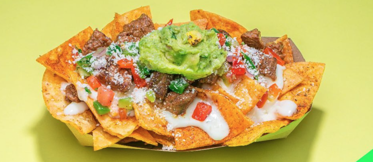 Nachos med guacamole og salsa